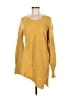 Neiman Marcus 100% Cashmere Yellow Cashmere Pullover Sweater Size M - photo 1
