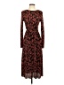 Zara Animal Print Red Casual Dress Size S - photo 1