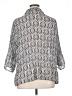 Fashion Bug Gray 3/4 Sleeve Button-Down Shirt Size 1X - photo 2