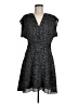 Equipment 100% Polyester Hearts Black Casual Dress Size 8 - photo 1