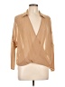 Soho 100% Polyester Tan Long Sleeve Blouse Size L - photo 1