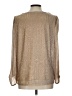 Nine West Metallic Gold Long Sleeve Blouse Size L - photo 2