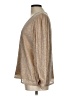 Nine West Metallic Gold Long Sleeve Blouse Size L - photo 5