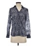 Coldwater Creek Paisley Blue Long Sleeve Blouse Size XS - photo 1