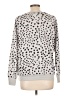 Coeur De Vague Animal Print Silver Pullover Sweater Size L - photo 2