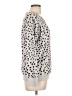 Coeur De Vague Animal Print Silver Pullover Sweater Size L - photo 4