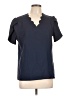 Unbranded 100% Polyester Blue Short Sleeve Blouse Size L - photo 1