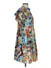 Assorted Brands Print Blue Casual Dress Size S - photo 4