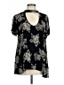 Torrid 100% Rayon Black Short Sleeve Blouse Size Lg Plus (0) - photo 1