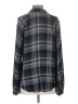 Cloth & Stone Plaid Gray Long Sleeve Blouse Size S - photo 2