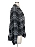 Cloth & Stone Plaid Gray Long Sleeve Blouse Size S - photo 4