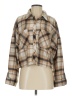 Ci Sono Plaid Tan Long Sleeve Blouse Size S - photo 1