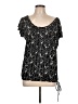 Valerie Bertinelli 100% Polyester Black Short Sleeve Blouse Size XL - photo 1