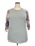 Lularoe Gray 3/4 Sleeve T-Shirt Size 2X - photo 1