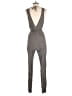 Tigerlily 100% Viscose Chevron-herringbone Gray Jumpsuit Size 6 - photo 2