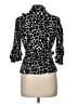Talie 100% Polyester Animal Print Black Blazer Size M - photo 2
