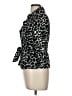 Talie 100% Polyester Animal Print Black Blazer Size M - photo 5