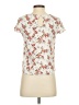 Only Floral Ivory Short Sleeve Blouse Size EU 34 / US 4 - photo 2