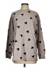 H&M Hearts Gray Pullover Sweater Size S - photo 1
