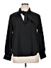 MNG 100% Polyester Black Long Sleeve Blouse Size 14 - photo 1