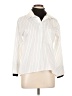 Assorted Brands Stripes Ivory Long Sleeve Blouse Size L - photo 1
