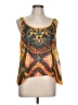 Love on a Hanger 100% Polyester Orange Sleeveless Blouse Size L - photo 1