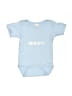 Laughing Giraffe 100% Cotton Blue Short Sleeve Onesie Size 3-6 mo - photo 1