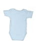 Laughing Giraffe 100% Cotton Blue Short Sleeve Onesie Size 3-6 mo - photo 2