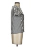 J.Crew 100% Cotton Metallic Silver Short Sleeve Top Size XS - photo 4