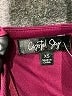 Crystal Sky 100% Polyester Solid Burgundy Purple Jumpsuit Size XS - photo 4