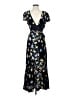 Free People 100% Viscose Floral Black Cocktail Dress Size S - photo 1