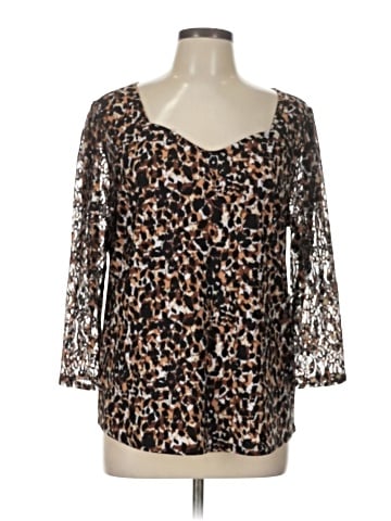 Vintage Rose 3/4 Sleeve Blouse (view 1)