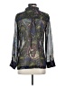 Dolan Paisley Gray Long Sleeve Blouse Size S - photo 2