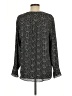 T Tahari 100% Polyester Polka Dots Black Long Sleeve Blouse Size L - photo 2