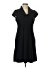 Spense Solid Black Casual Dress Size 10 - photo 1