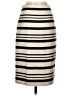 J.Crew Stripes Ivory Formal Skirt Size 0 - photo 1