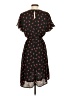 Aqua 100% Polyester Floral Black Casual Dress Size S - photo 2