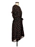 Aqua 100% Polyester Floral Black Casual Dress Size S - photo 4