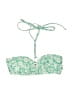 Unbranded Floral Green Swimsuit Top Size M (estimated) - photo 1