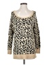 Nollie 100% Acrylic Animal Print Tan Pullover Sweater Size S - photo 1