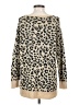 Nollie 100% Acrylic Animal Print Tan Pullover Sweater Size S - photo 2