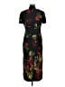 Olivia Rose 100% Polyester Tropical Black Casual Dress Size 6 (petite) - photo 2