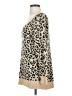 Nollie 100% Acrylic Animal Print Tan Pullover Sweater Size S - photo 5