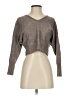 BCBGMAXAZRIA Gray Long Sleeve Top Size XXS - photo 1
