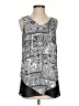 Black Label by Chico's 100% Polyester Silver Sleeveless Blouse Size XS (00) - photo 1