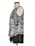 Black Label by Chico's 100% Polyester Silver Sleeveless Blouse Size XS (00) - photo 5