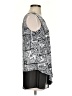 Black Label by Chico's 100% Polyester Silver Sleeveless Blouse Size XS (00) - photo 4