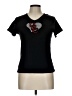 Assorted Brands Hearts Black Short Sleeve T-Shirt Size L - photo 1