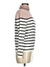 Calvin Klein Stripes Ivory Turtleneck Sweater Size M - photo 4