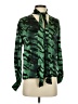 Topshop Green Long Sleeve Blouse Size 2 - photo 1